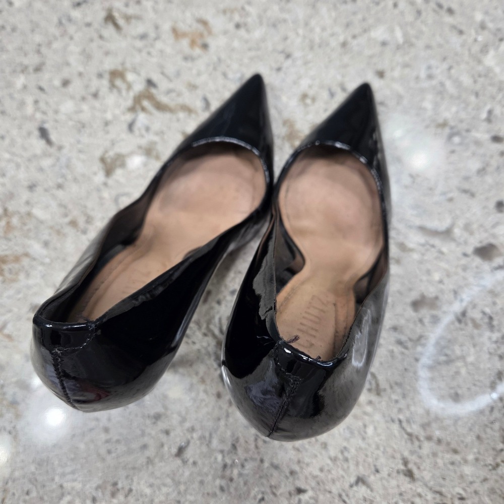 Schutz Black Patent Leather Stiletto Pointed Toe Pumps Heels‎ Women's Size 9.5B - Picture 3 of 12